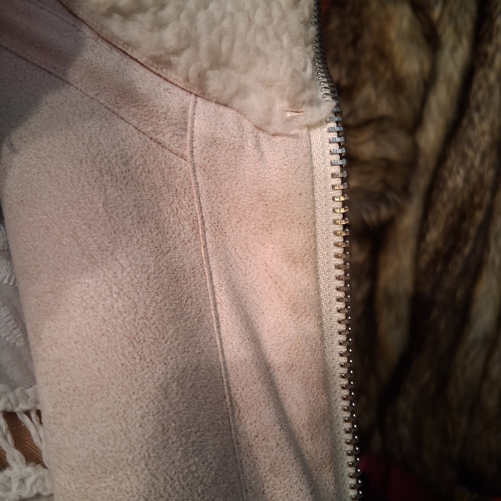 Zara Cream Sherpa Jacket - Picture 5 of 9